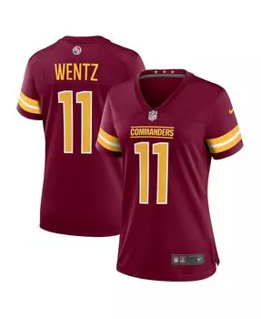 Женское джерси carson wentz burgundy washington commanders game джерси Nike