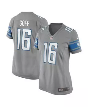Женское джерси jared goff silver detroit lions game jersey Nike, серебряный