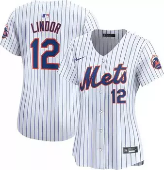Женское джерси Nike New York Mets Francisco Lindor #12 White Home Limited Vapor