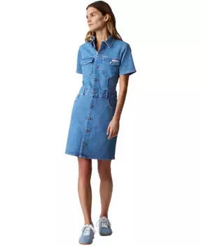 Женское джинсовое платье Trucker Calvin Klein Jeans, синий