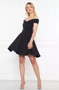 Женское гибкое вечернее платье без бретелек из ткани с аквалангом с воротником, черное выпускное платье lovebox, черный