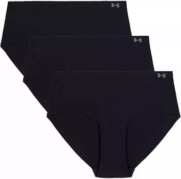 Женское хипстерское нижнее белье Under Armour без показа — 3 шт., черный