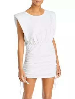 Женское хлопковое короткое мини-платье Bardot, цвет orchid