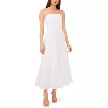 Женское хлопковое платье миди с люверсами 1.STATE, цвет Ultra White