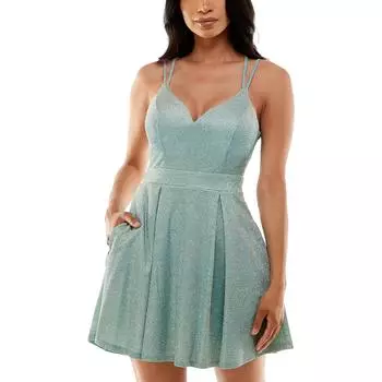 Женское коктейльное и вечернее мини-платье с блестками для юниоров B. Darlin