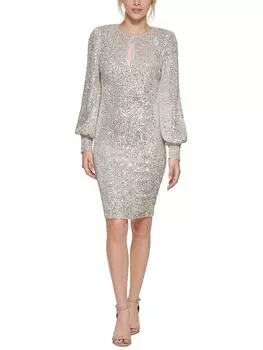 Женское коктейльное и вечернее платье длиной до колена с пайетками Eliza J