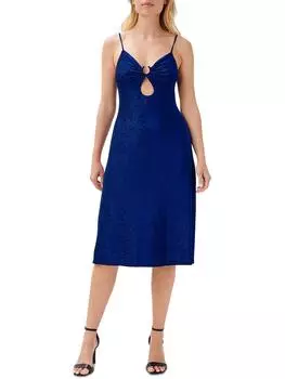 Женское коктейльное и вечернее платье с металлическим вырезом-замочной скважиной Aidan by Aidan Mattox