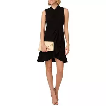 Женское коктейльное и вечернее платье из полиэстера с оборками Adrianna Papell