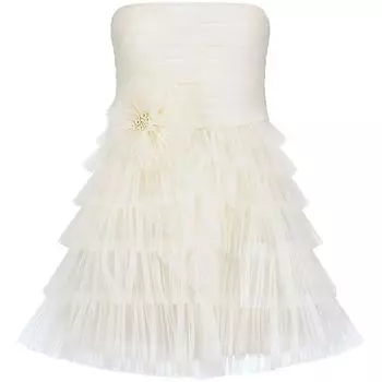 Женское коктейльное и вечернее платье с оборками BCBGMAXAZRIA