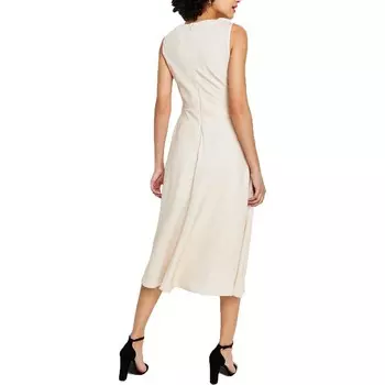 Женское коктейльное платье миди с цветочным принтом DKNY, цвет Elegant Beige Multi