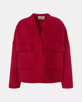 Женское короткое двустороннее пальто Woman Limited El Corte Ingls, красный