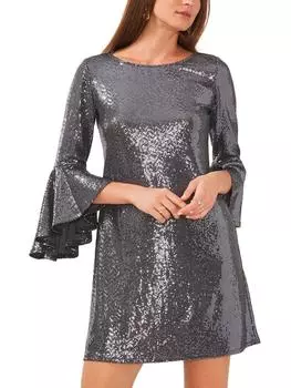 Женское короткое коктейльное и вечернее платье с пайетками Vince Camuto