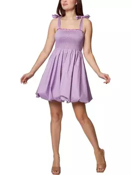 Женское короткое мини-платье со сборками BCBGeneration, сирень