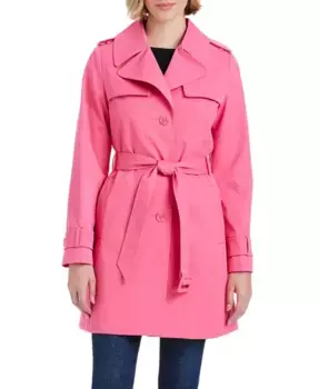 Женское короткое однобортное пальто с плиссированной спинкой kate spade new york, розовый