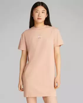 Женское короткое платье-футболка Calvin Klein Jeans, коралловый