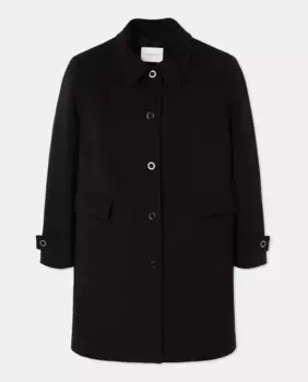 Женское короткое тканевое пальто Couchel, черный