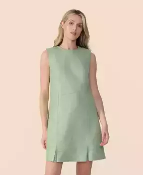 Женское кожаное платье Furniq UK, зеленый