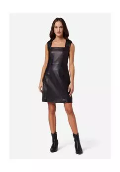 Женское кожаное платье Linn, красивое и элегантное платье облегающего кроя, облегающего фигуру RICANO, черный