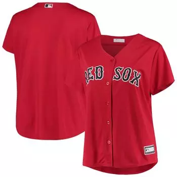 Женское красное джерси Boston Red Sox размера плюс альтернативная реплика команды