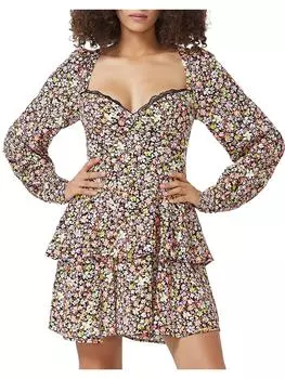 Женское креповое многоуровневое платье с расклешенной юбкой AFRM, цвет wildflowers