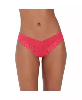 Женское кружевное чикини с высоким вырезом и люверсами Skarlett Blue, розовый