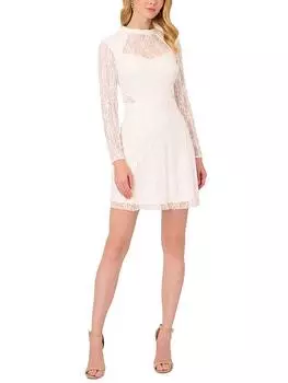 Женское кружевное мини-платье Adrianna Papell, слоновая кость