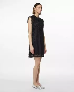 Женское кружевное платье без рукавов Pieces, черный