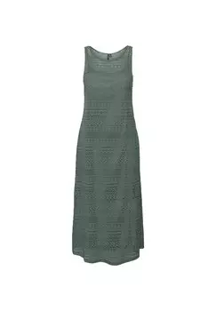 Женское кружевное платье без рукавов с круглым вырезом VERO MODA, цвет 224196 Laurel Wre