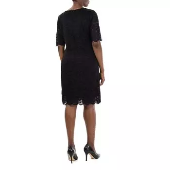 Женское кружевное платье-футляр с цветочным принтом Nina Leonard Nina Leonard