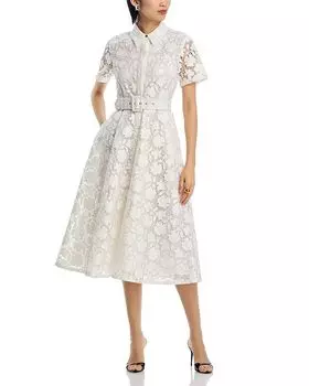 Женское кружевное платье миди Jean Lace TOCCIN, белый