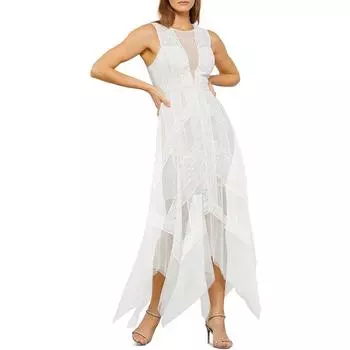 Женское кружевное вечернее платье-футляр BCBGMAXAZRIA