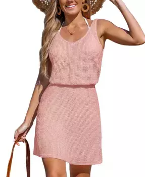 Женское летнее пляжное платье-накидка Oasis Cupshe, розовый