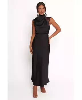 Женское макси-платье Anabelle с кружевным воротником-холтер Petal and Pup, синий