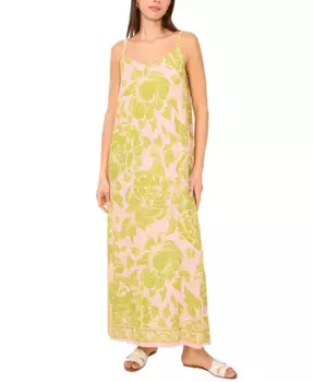 Женское макси-платье-комбинация с цветочным принтом Vince Camuto, мультиколор