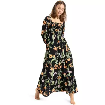 Женское макси-платье Roxy Black Sands, черный