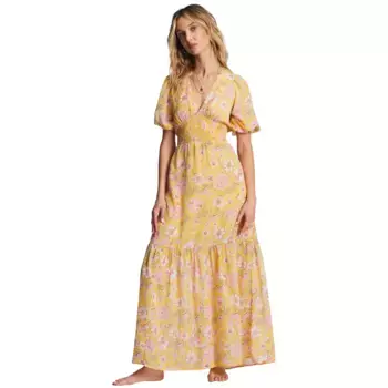 Женское макси-платье Spellbound Billabong, жёлтый