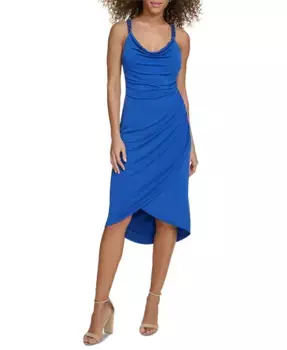 Женское миди-платье-футляр с цепочкой Siena, синий