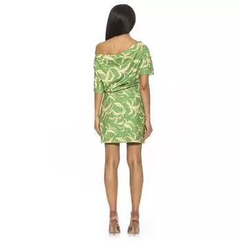 Женское мини-платье А-силуэта ALEXIA ADMOR с драпированными плечами ALEXIA ADMOR, ярко-розовый