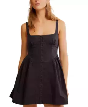 Женское мини-платье Astrid Oxford Free People, черный