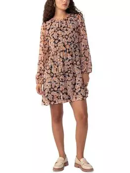 Женское мини-платье Babydoll с присборенным воротом Sanctuary, цвет harvest