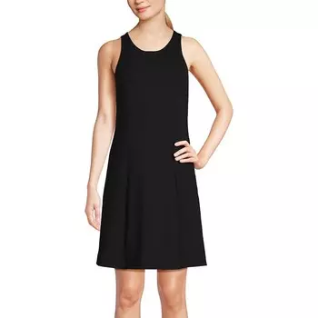 Женское мини-платье Lands End Social Active с трусами Lands' End, черный