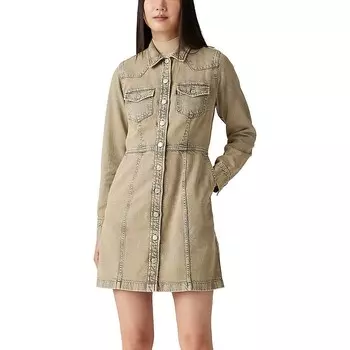 Женское мини-платье Levi's Flynn Western, цвет Coastal Khaki