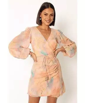 Женское мини-платье Marie с длинными рукавами Petal and Pup, оранжевый