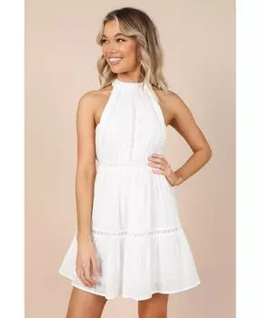 Женское мини-платье Raffael с высоким воротником Petal and Pup, белый