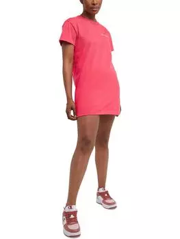 Женское мини-платье-рубашка с коротким рукавом Champion, цвет joyful pink