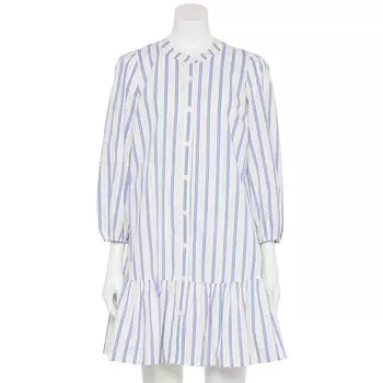 Женское мини-платье с адаптивным блузоном и развевающимся подолом Nine West, цвет Blue Gray