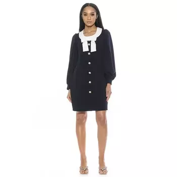 Женское мини-платье с глубоким вырезом ALEXIA ADMOR Miyako, цвет Lapis