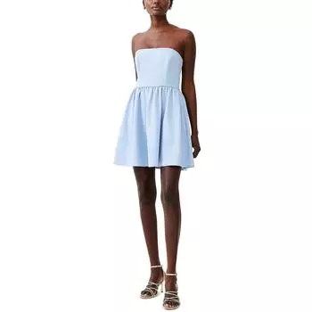 Женское мини-платье с корсетным швом French Connection, цвет cashmere blue