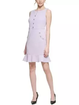 Женское мини-платье с оборками выше колена Karl Lagerfeld Paris, цвет pale lilac