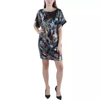 Женское мини-платье с пайетками для коктейля и вечеринки Vince Camuto, цвет black multi